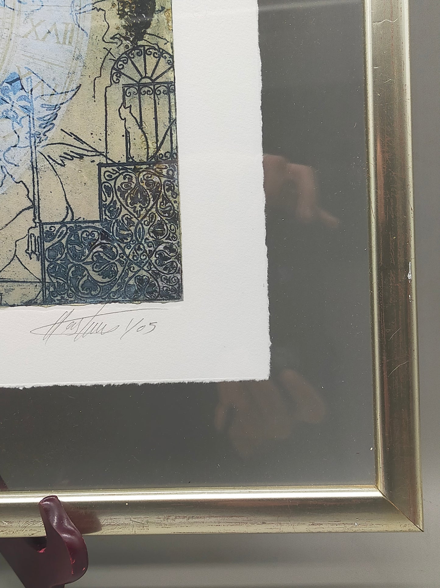 Limitierte Radierung "Zodiac" hinter Glas – Signiert & Nummeriert (320/330)