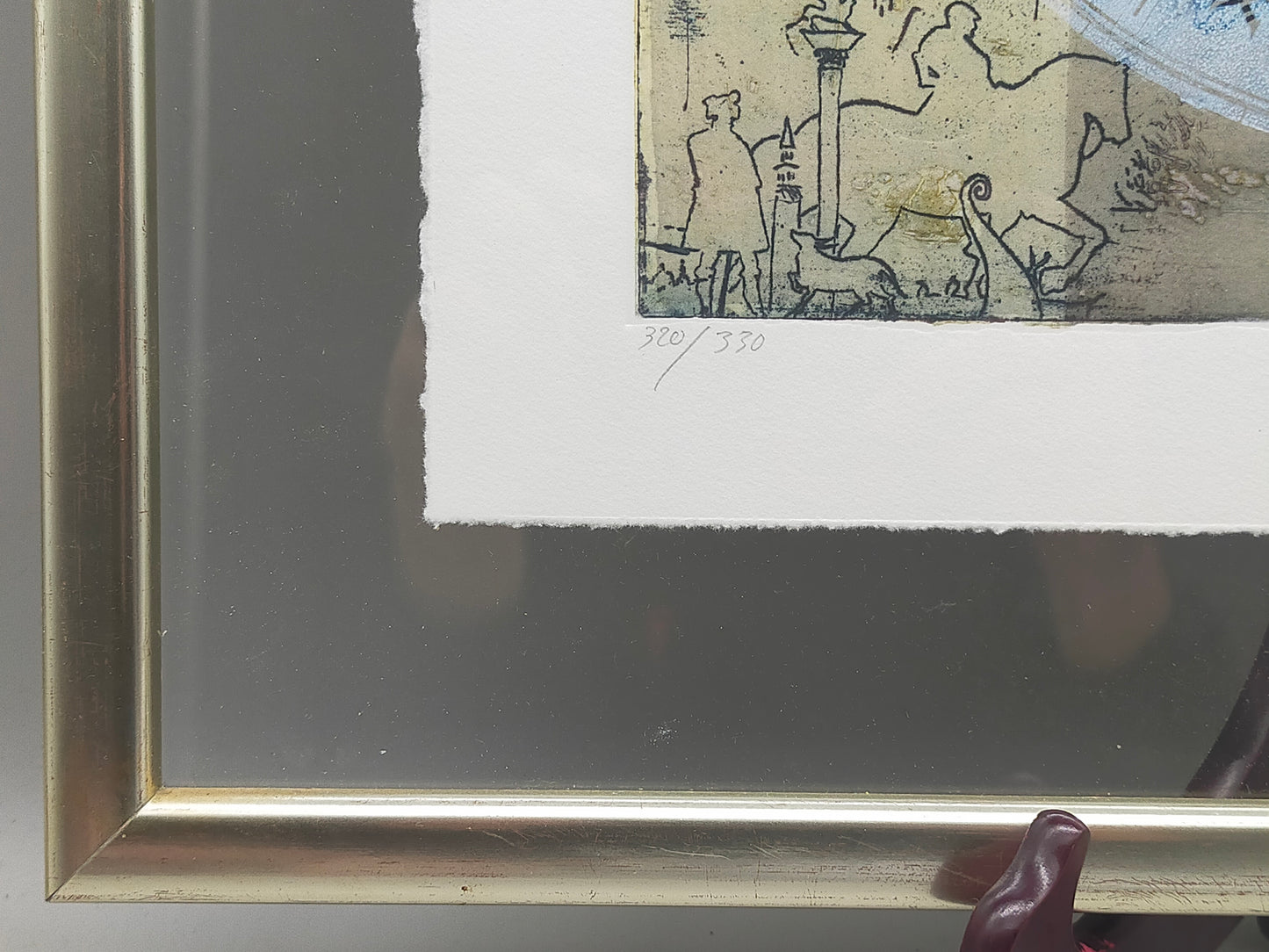 Limitierte Radierung "Zodiac" hinter Glas – Signiert & Nummeriert (320/330)
