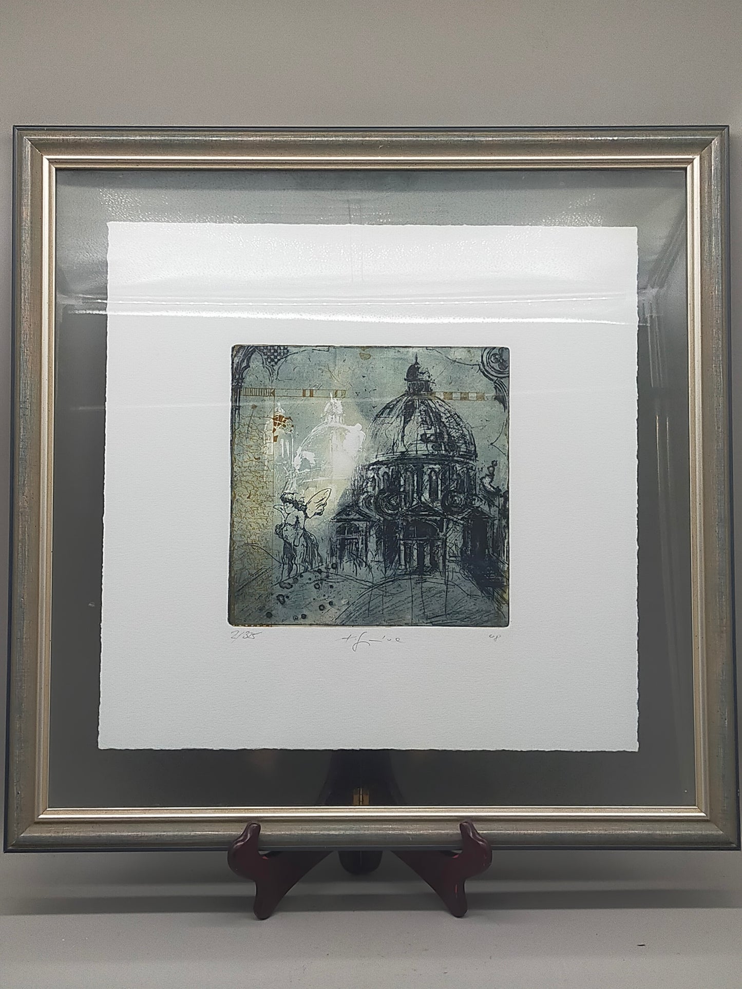 Petra Frixe „Engel“ – Handsignierte Grafik - 2008