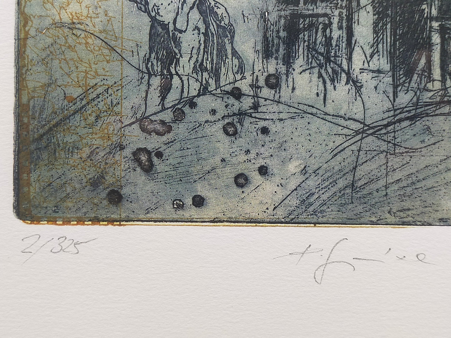 Petra Frixe „Engel“ – Handsignierte Grafik - 2008