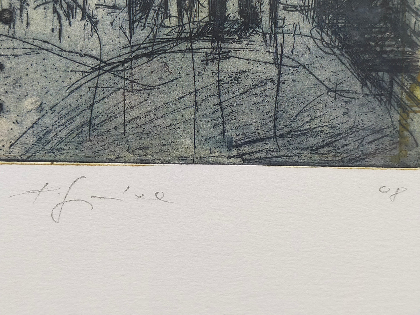 Petra Frixe „Engel“ – Handsignierte Grafik - 2008