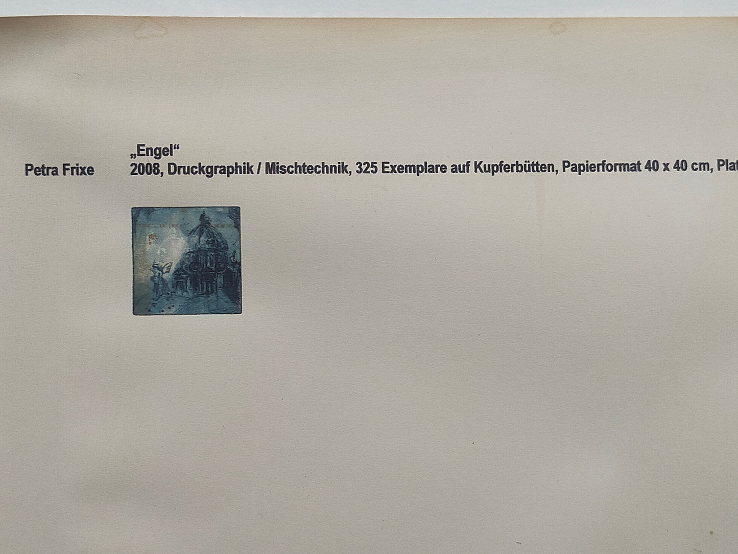 Petra Frixe „Engel“ – Handsignierte Grafik - 2008
