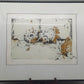 Anja Manderbach Original Grafik Sonnenblumen – Signiert & Limitiert 1994