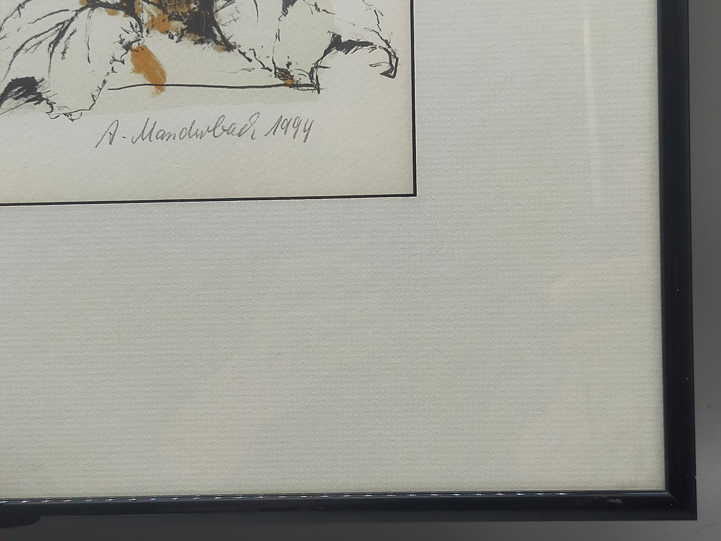 Anja Manderbach Original Grafik Sonnenblumen – Signiert & Limitiert 1994