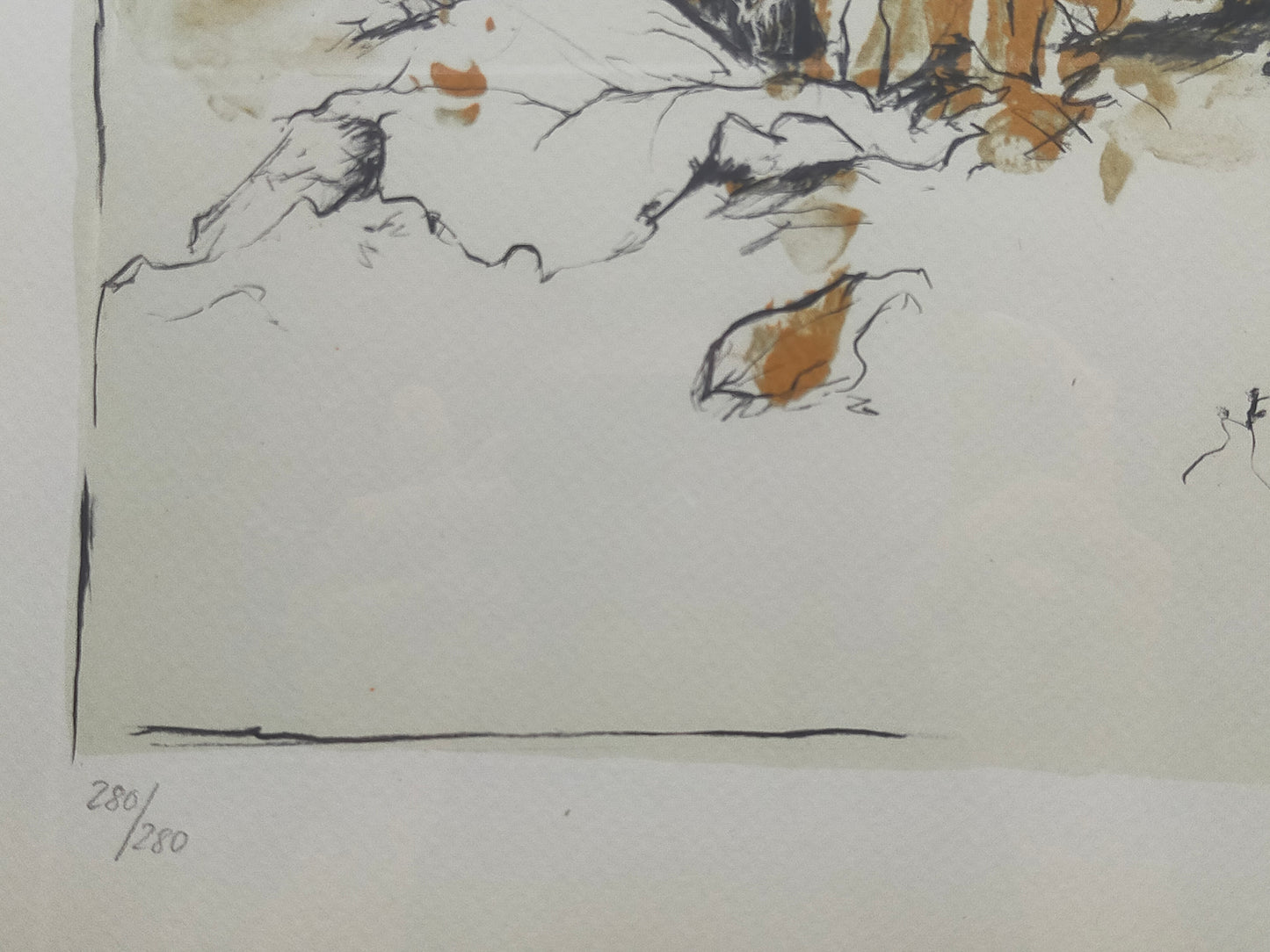 Anja Manderbach Original Grafik Sonnenblumen – Signiert & Limitiert 1994