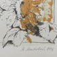 Anja Manderbach Original Grafik Sonnenblumen – Signiert & Limitiert 1994