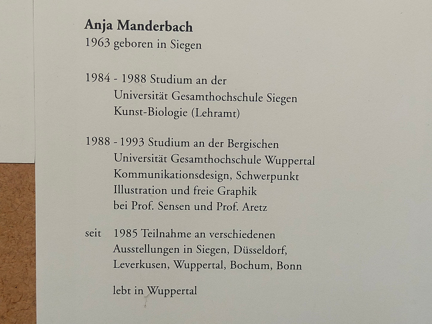 Anja Manderbach Original Grafik Sonnenblumen – Signiert & Limitiert 1994