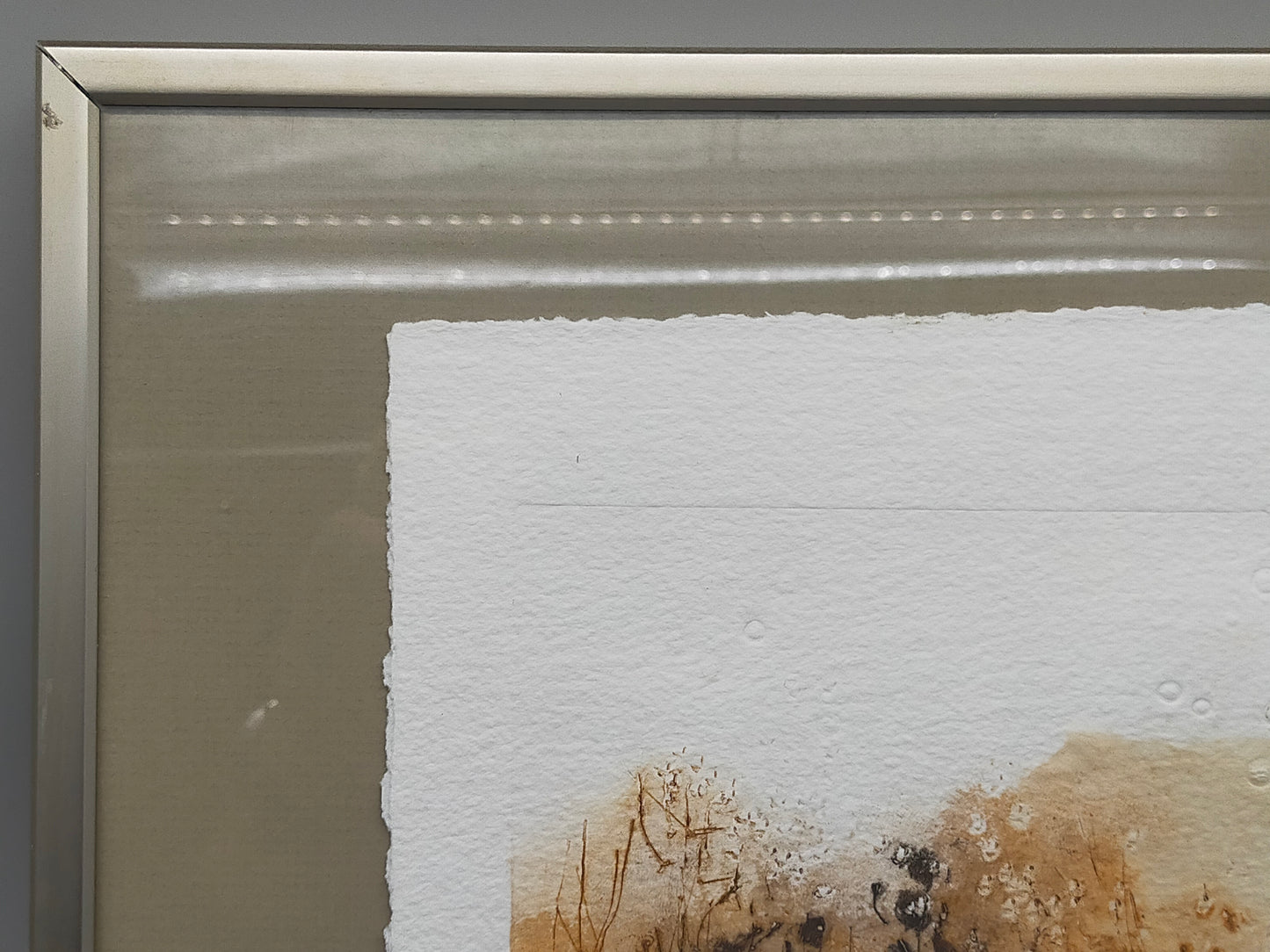 Abstrakte Kunst „Proume“ – Signierte Lithografie im DEHA Rahmen