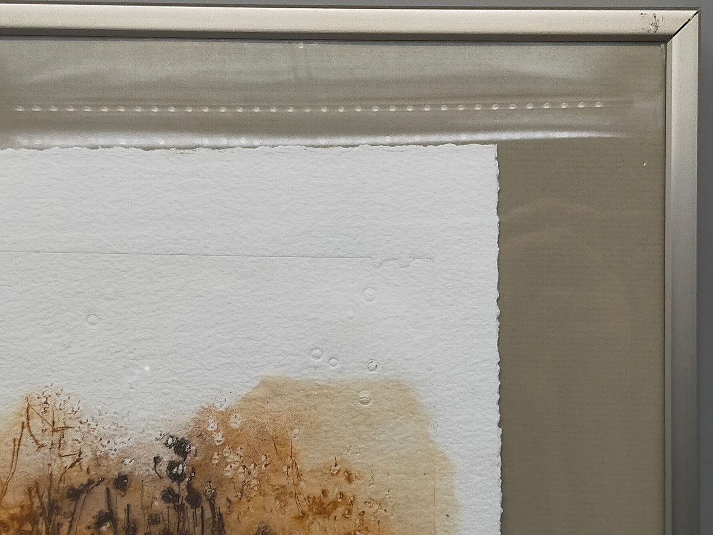 Abstrakte Kunst „Proume“ – Signierte Lithografie im DEHA Rahmen