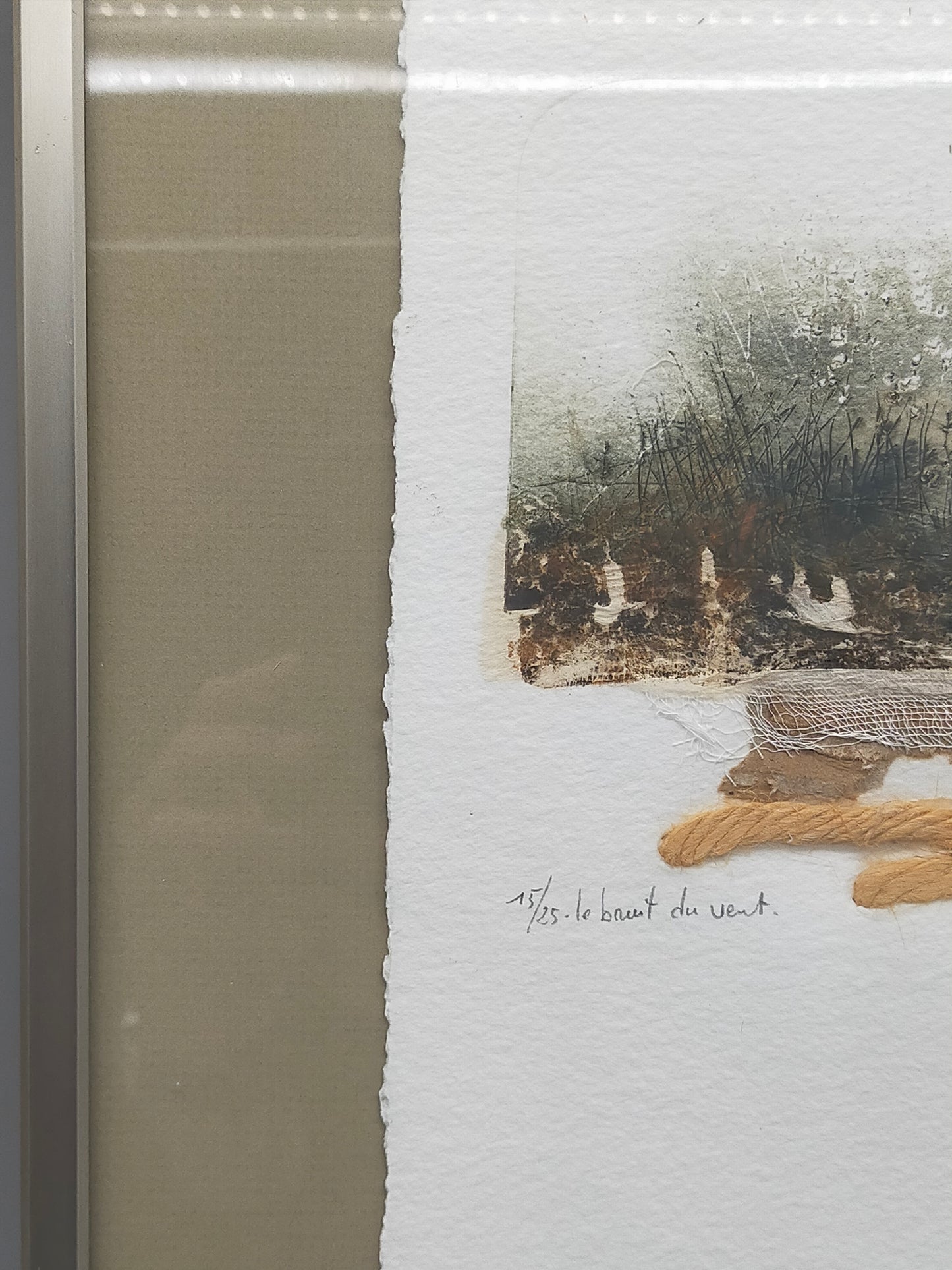 Original Radierung „Le bruit du vent“ – Signierte