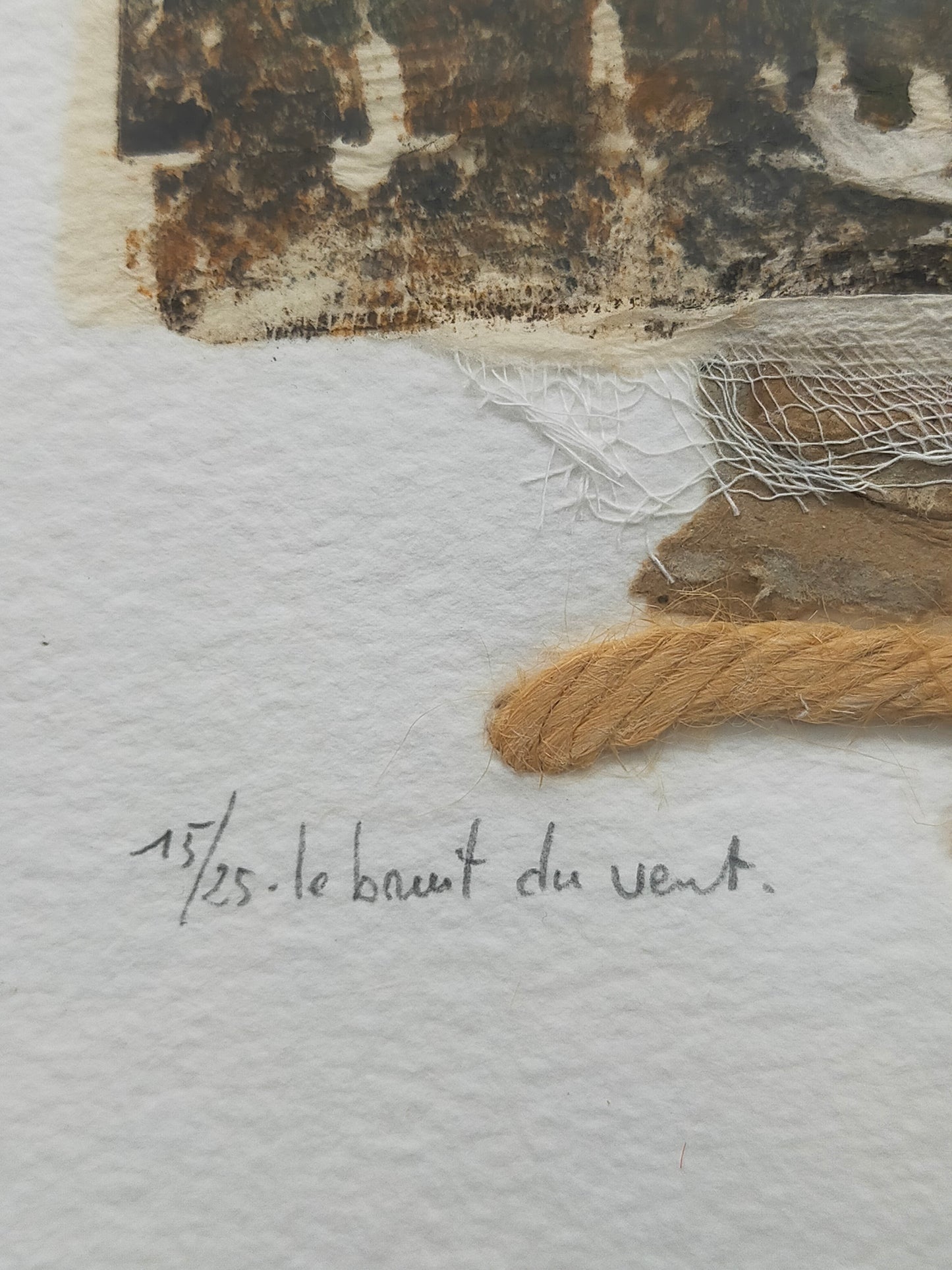 Original Radierung „Le bruit du vent“ – Signierte