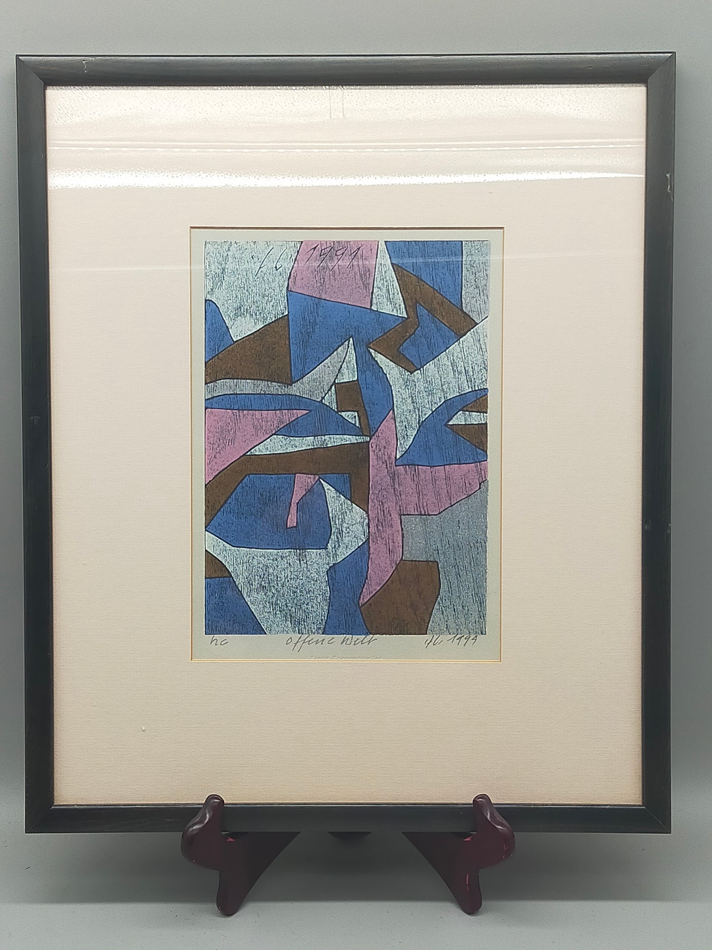 Franz Eggenschwiler „Offene Welt“ 1994 – Signierte