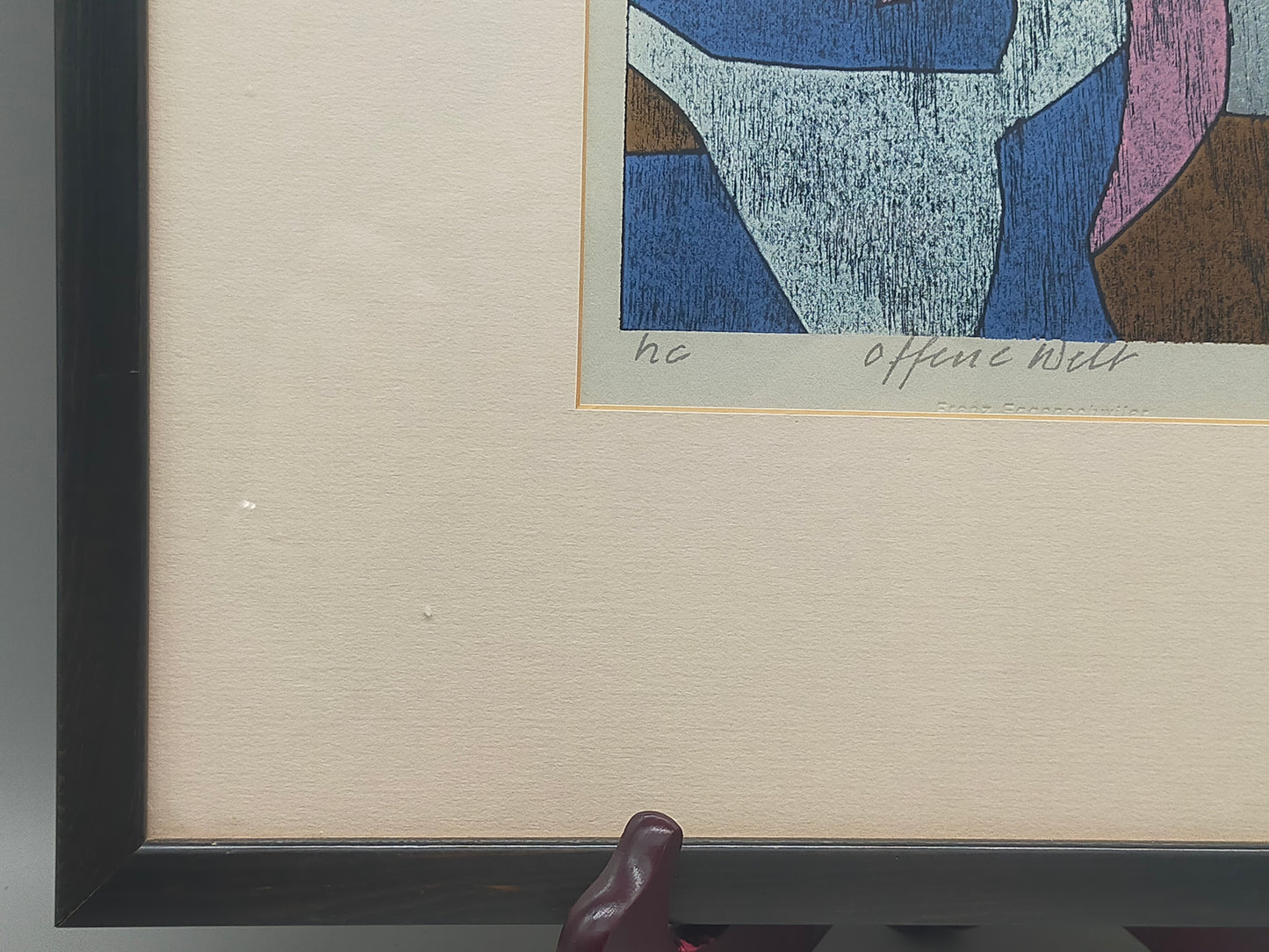 Franz Eggenschwiler „Offene Welt“ 1994 – Signierte
