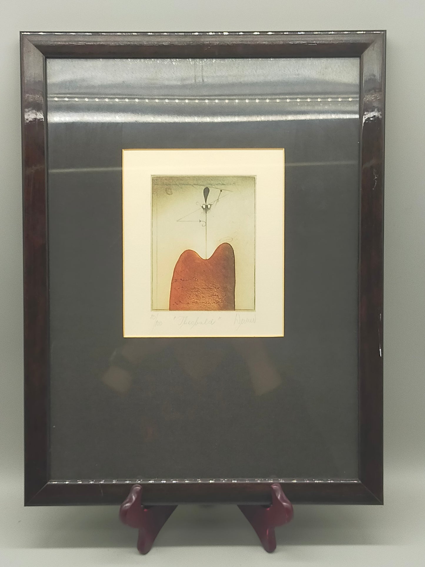 "Theobald" – Handsignierte Original Radierung von Werner, Limitiert 80/100
