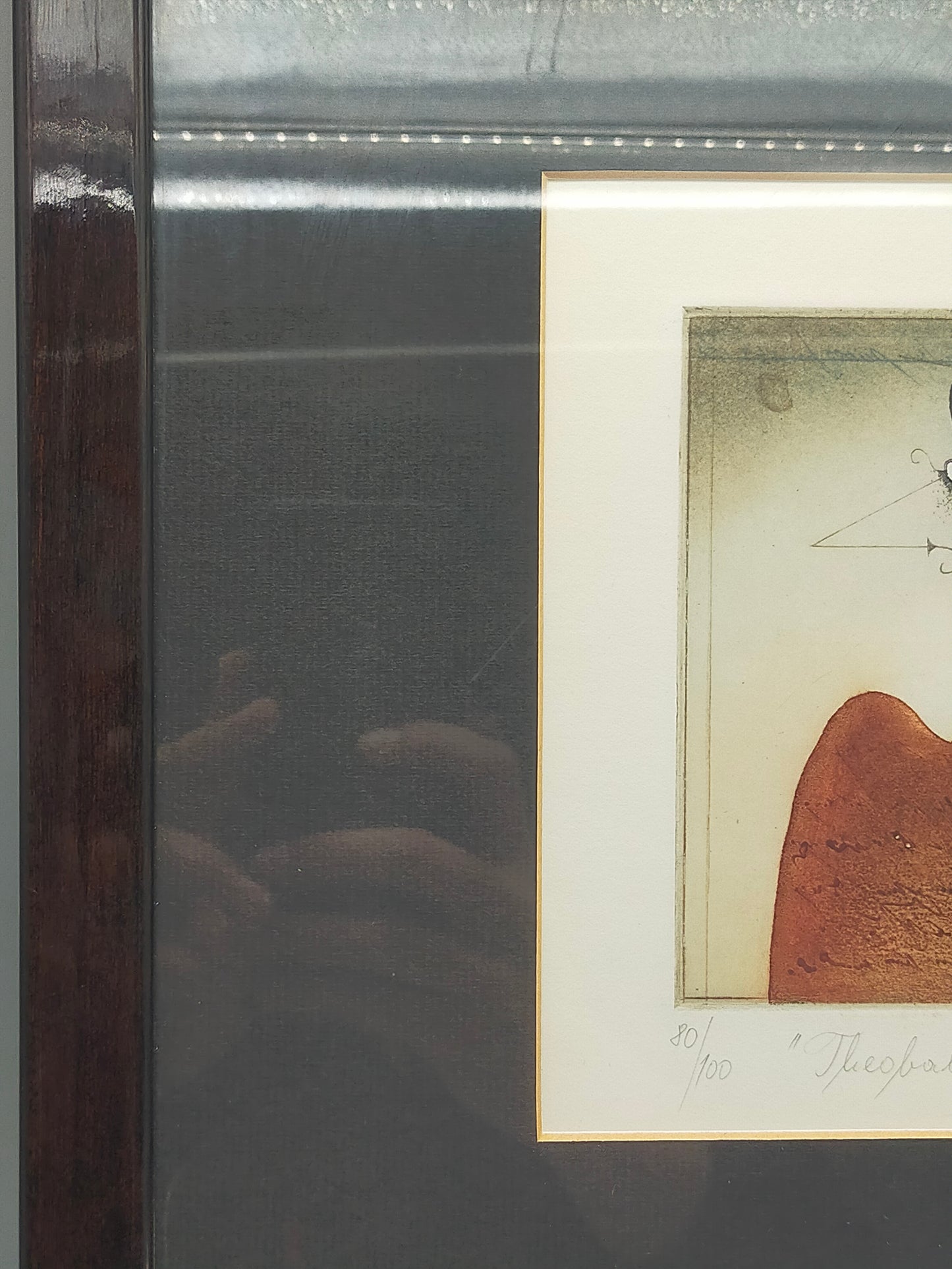 "Theobald" – Handsignierte Original Radierung von Werner, Limitiert 80/100