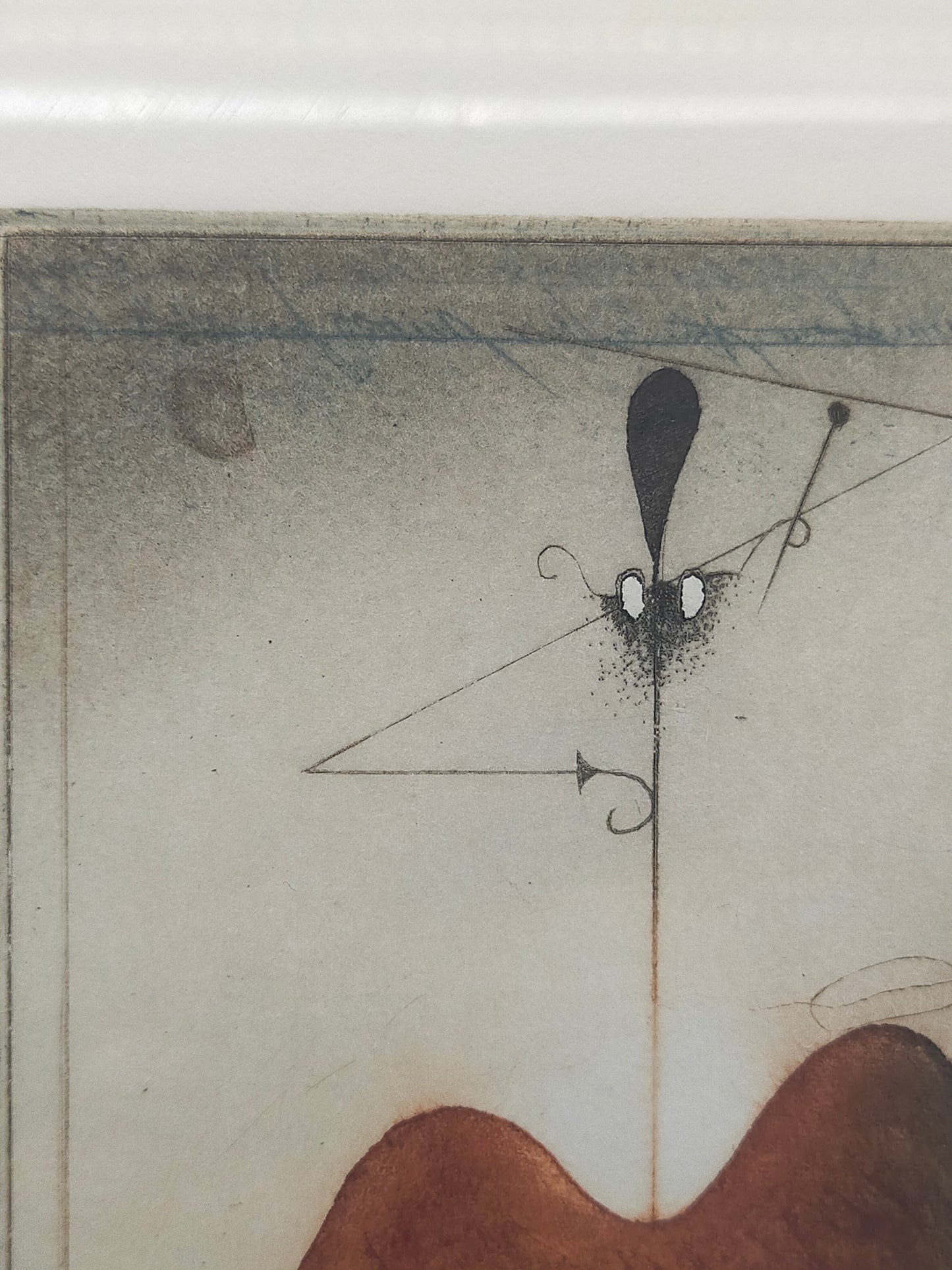 "Theobald" – Handsignierte Original Radierung von Werner, Limitiert 80/100