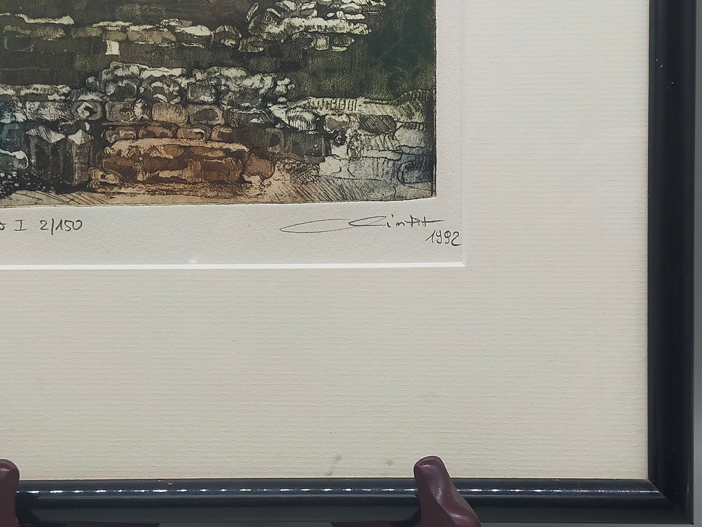 Marlene Mintert Radierung „Alentejo I“ – Signiertes Kunstwerk (1992)