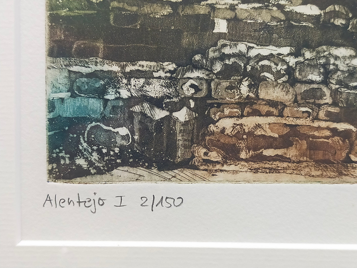 Marlene Mintert Radierung „Alentejo I“ – Signiertes Kunstwerk (1992)