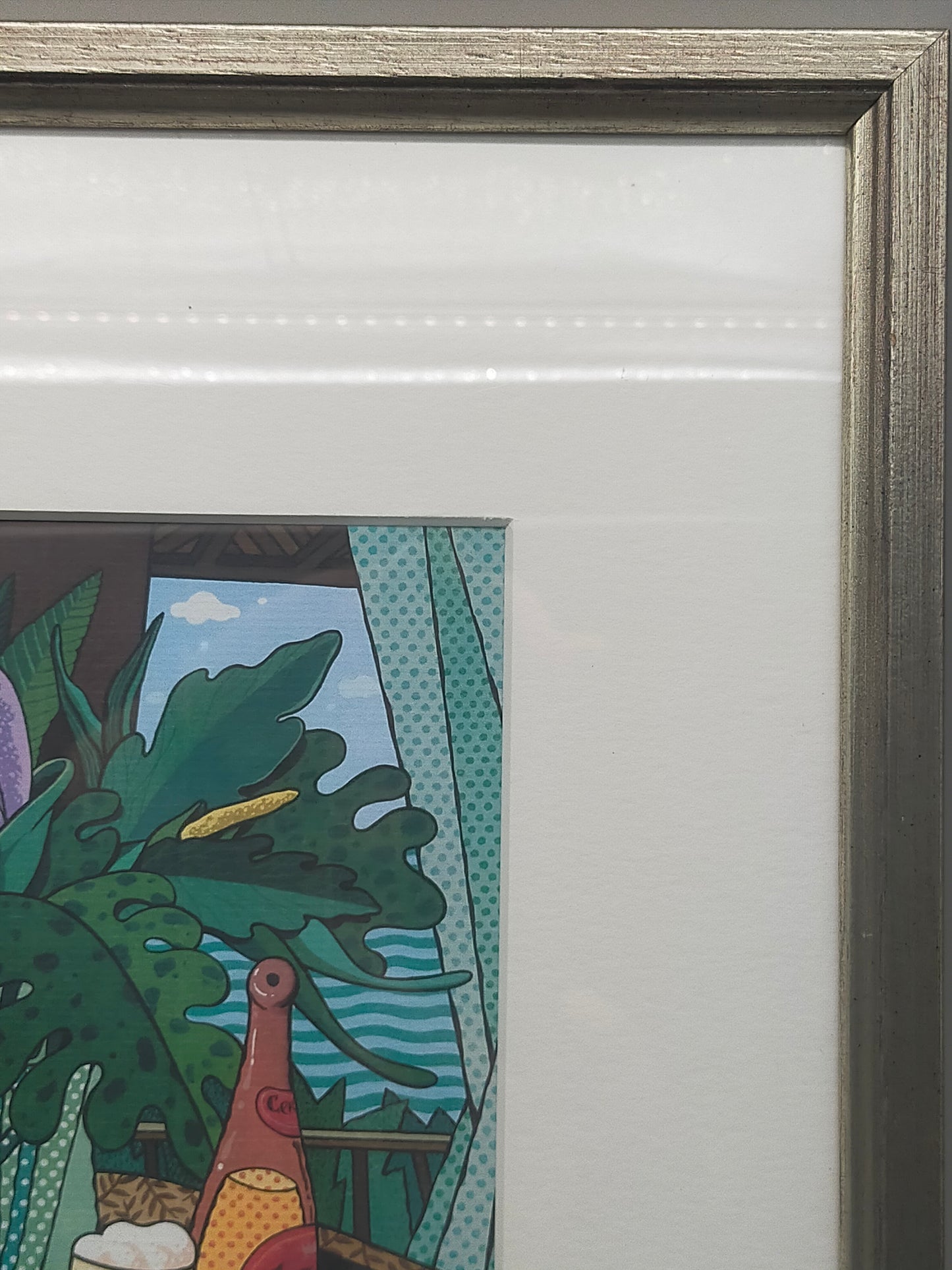 Farbenfroher Kunstdruck – Maritimes Stillleben von M. Kunz - Signiert