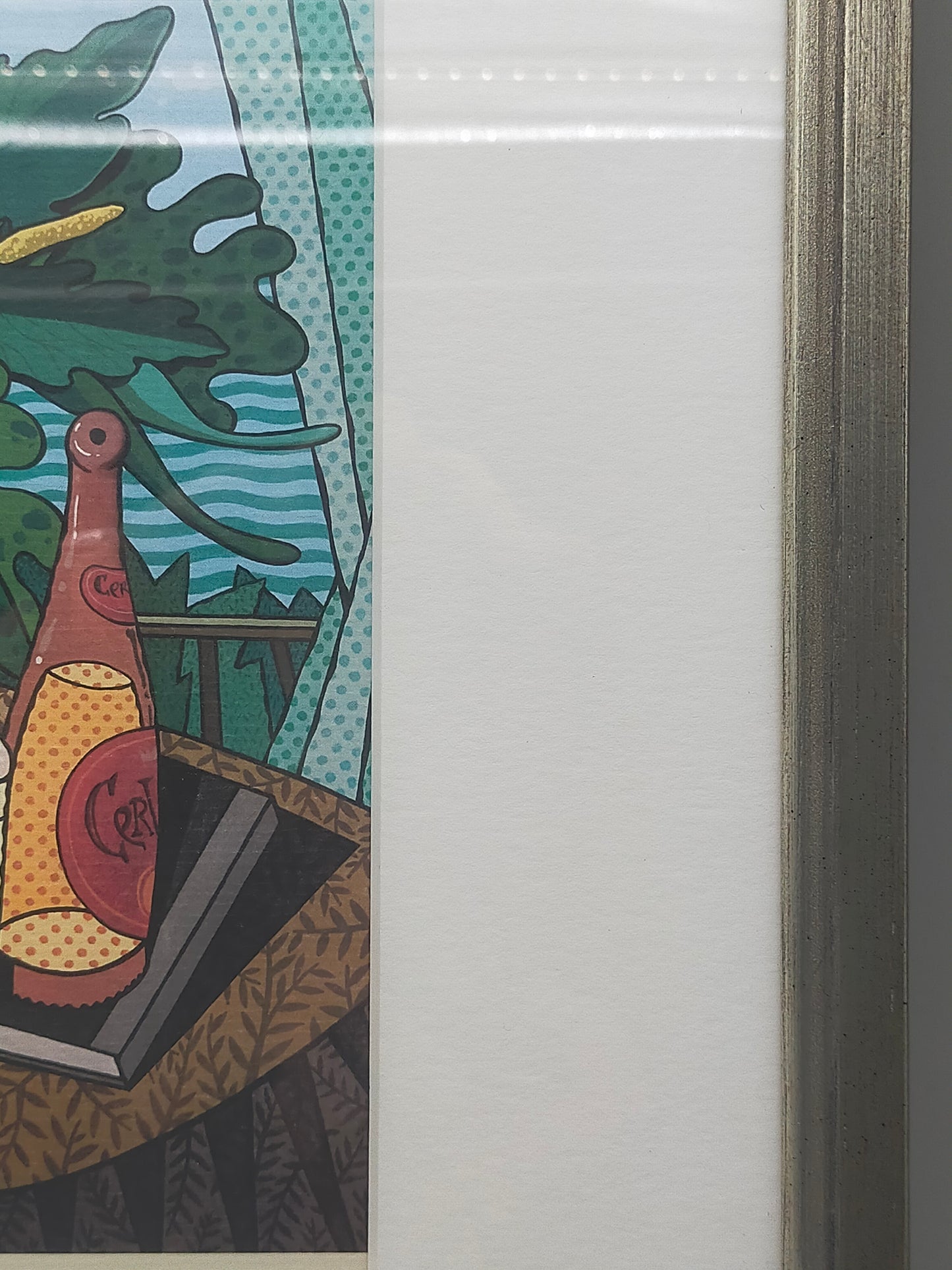 Farbenfroher Kunstdruck – Maritimes Stillleben von M. Kunz - Signiert