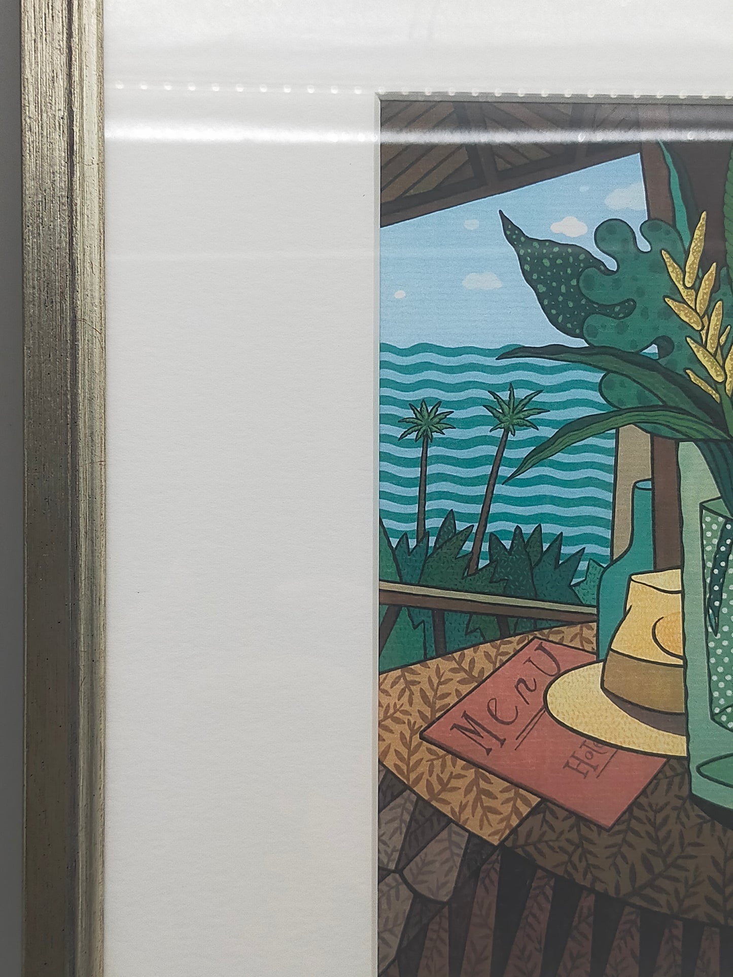 Farbenfroher Kunstdruck – Maritimes Stillleben von M. Kunz - Signiert