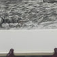 Maritime Kohlezeichnung „Fischerboot auf See“ – Signiert & Gerahmt (2001)