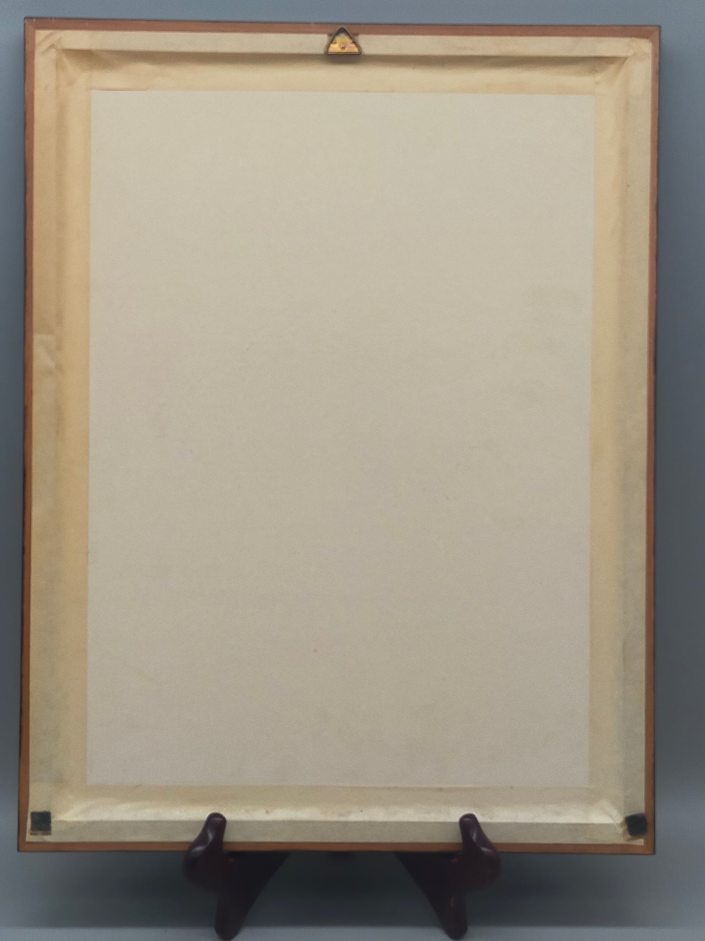Signierte Grafik "Die Glückseligen" von Werner – Stilvoller Holzrahmen