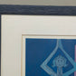 Moderner Kunstdruck "Fürwald" im Rahmen – Abstrakte Blau-Violette Figur - 1996