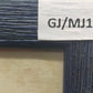 Moderner Kunstdruck "Fürwald" im Rahmen – Abstrakte Blau-Violette Figur - 1996