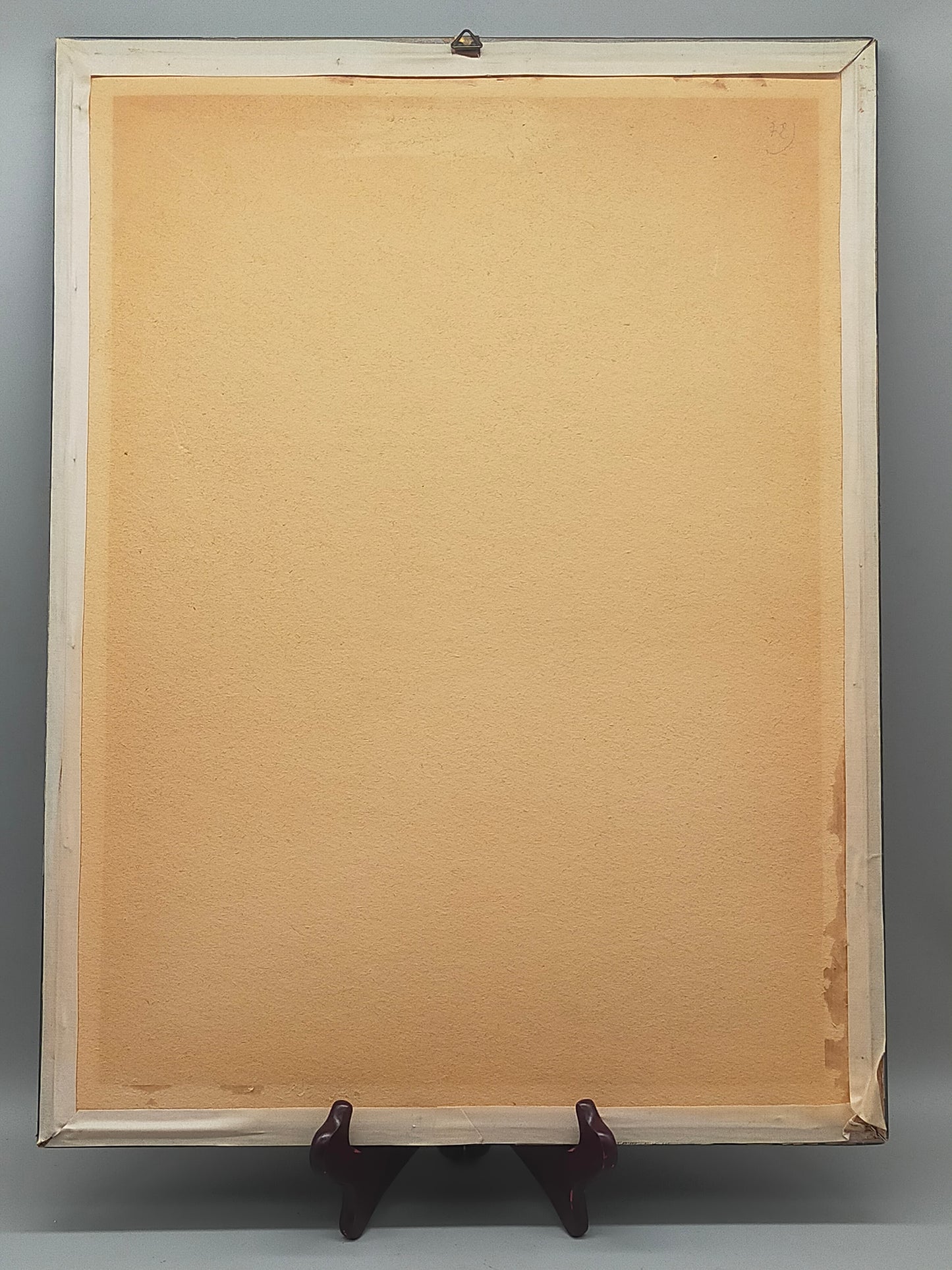 Antiker Kupferstich „Der Auer Ochse“ – J. El. Ridinger, Goldrahmen