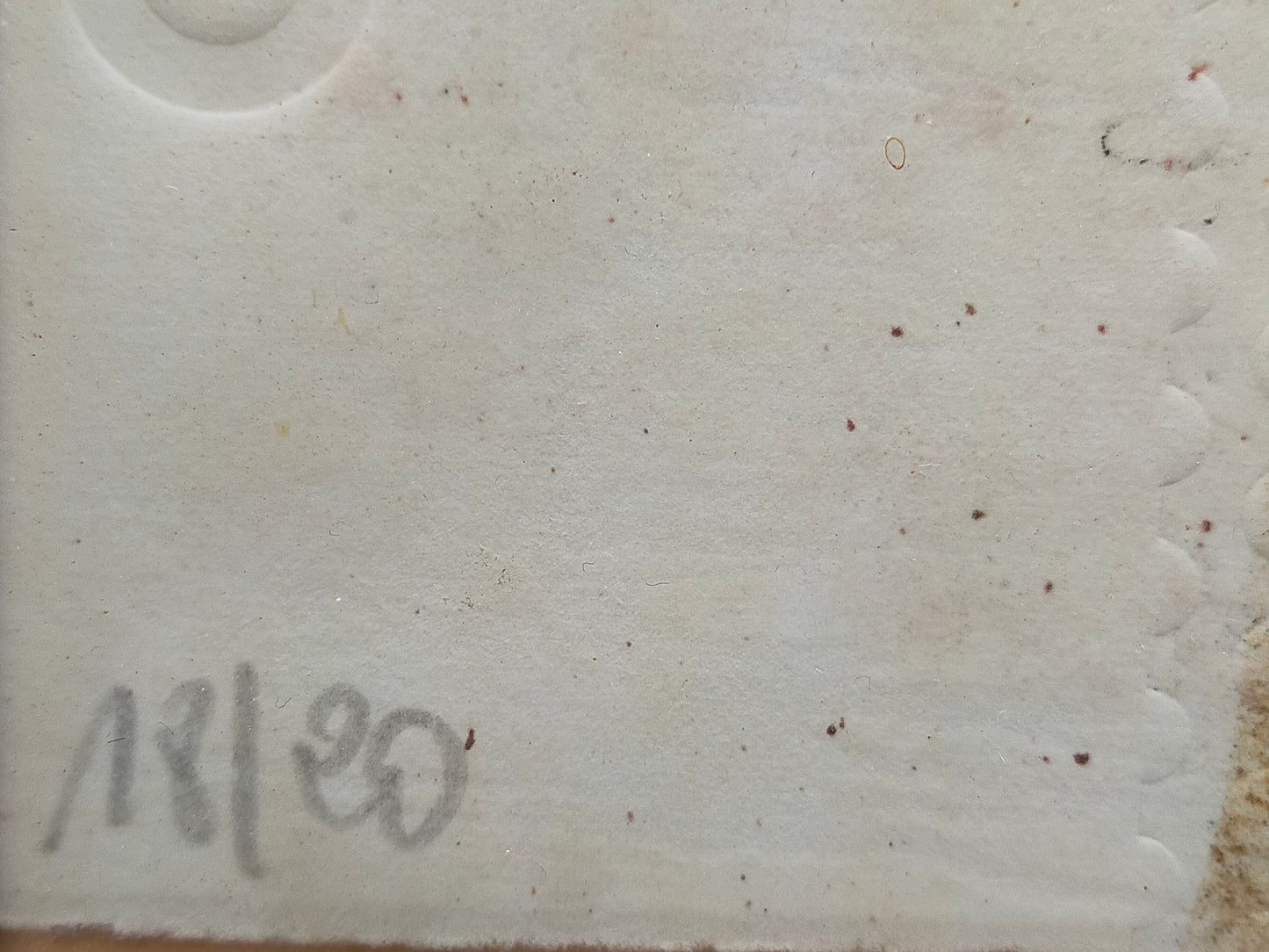 Abstrakte Kunstgrafik im Goldrahmen – Handsigniert & Limitiert (1989)