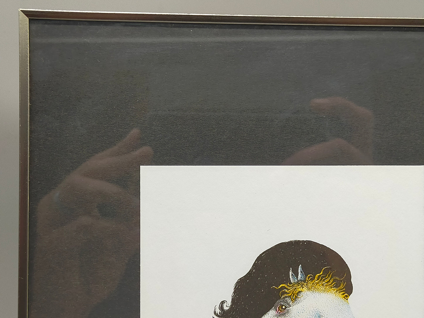 Michael Mathias Limitierte Grafik Swift von Moiré Surrealistisches Porträt