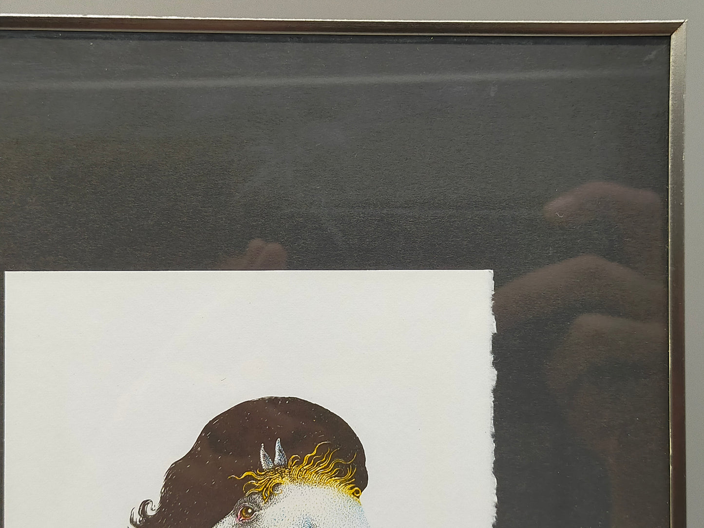 Michael Mathias Limitierte Grafik Swift von Moiré Surrealistisches Porträt