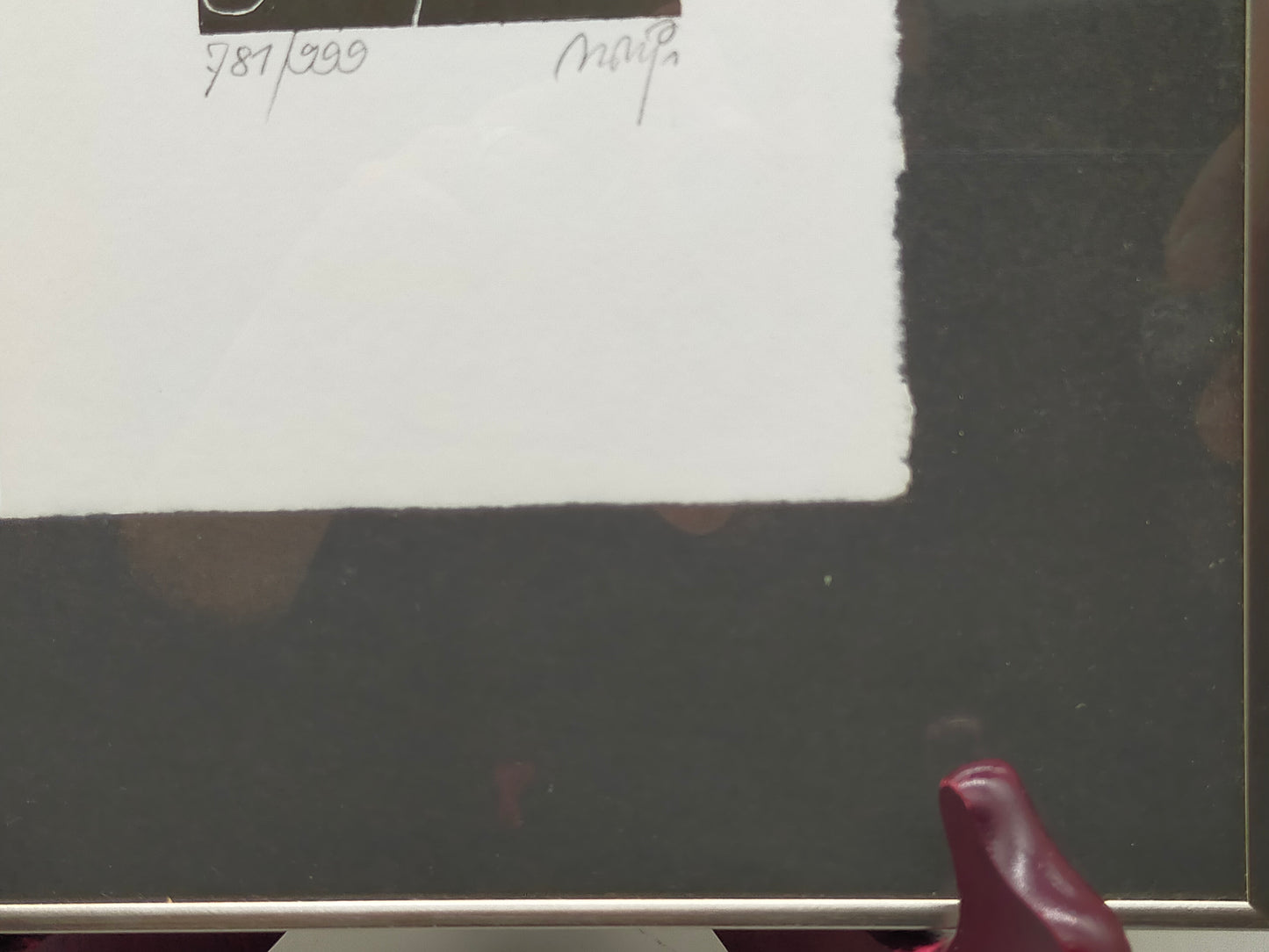 Michael Mathias Limitierte Grafik Swift von Moiré Surrealistisches Porträt