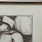 Original Zeichnung „Fallobst“ von 1982 – Handsigniertes Stillleben im Rahmen