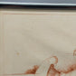 Original Zeichnung „Pilze sammeln“ von 1985 – Signiert & Gerahmt