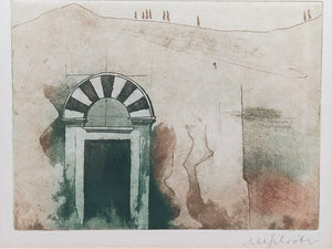 Kunstdruck Architekturmotiv – Stilvolle Wanddekoration im Goldrahmen