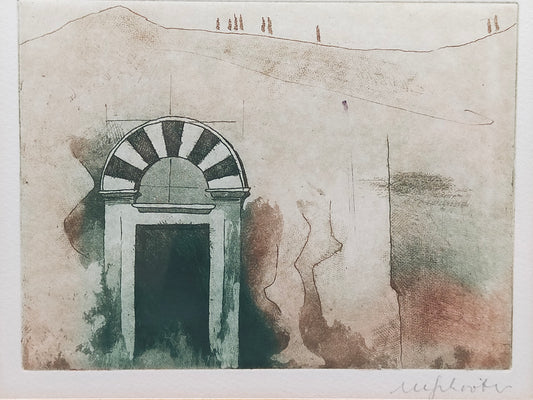 Kunstdruck Architekturmotiv – Stilvolle Wanddekoration im Goldrahmen