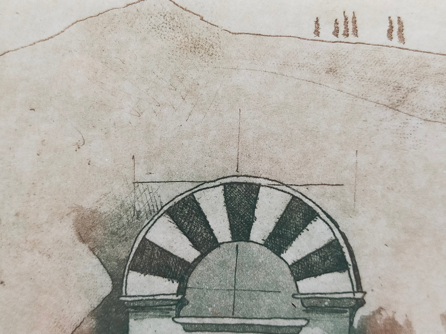 Kunstdruck Architekturmotiv – Stilvolle Wanddekoration im Goldrahmen