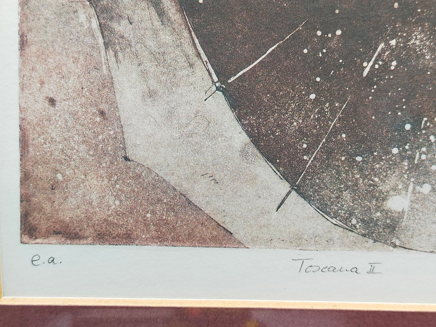 Original Radierung „Toscana II“ – Handsigniert & Gerahmt (1982)