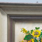 Charmantes Ölgemälde Sonnenblumen in Vase – Signiertes Blumenstillleben