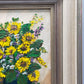 Charmantes Ölgemälde Sonnenblumen in Vase – Signiertes Blumenstillleben