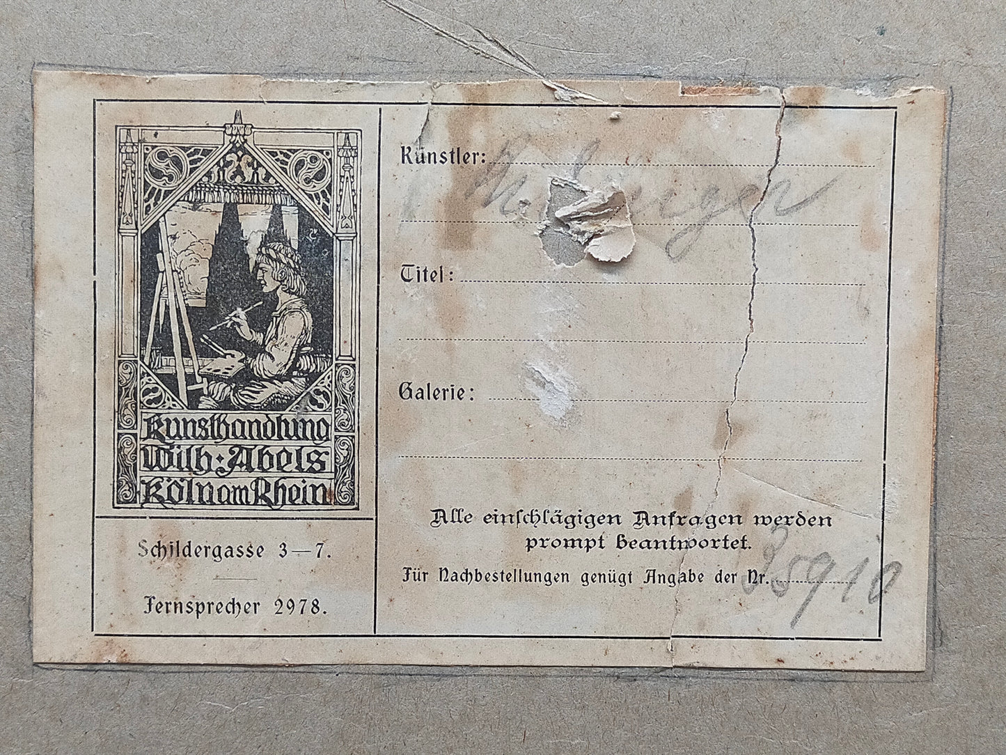 Antiker Kupferstich „Weißer Damhirsch“ – J. E. Ridinger, 18. Jh. gerahmt