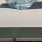 Surrealistische Grafik "Schneckenhaus-Landschaft" – Signiert & Gerahmt