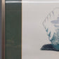 Surrealistische Grafik "Schneckenhaus-Landschaft" – Signiert & Gerahmt