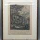 Antiker Kupferstich Johann Elias Ridinger – Prachtvoller Hirsch von 1763