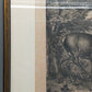 Antiker Kupferstich Johann Elias Ridinger – Prachtvoller Hirsch von 1763