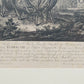 Antiker Kupferstich Johann Elias Ridinger – Prachtvoller Hirsch von 1763