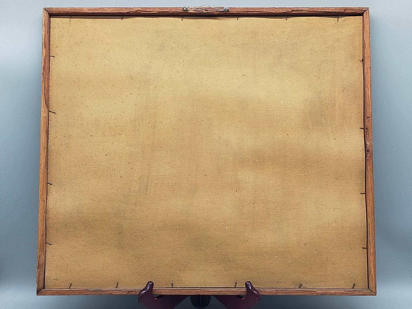 Signierte Radierung Küstenlandschaft – Klassische Grafik im Holzrahmen