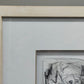 Modernes Triptychon Abstrakte Kunst – 3er Grafik im Holzrahmen